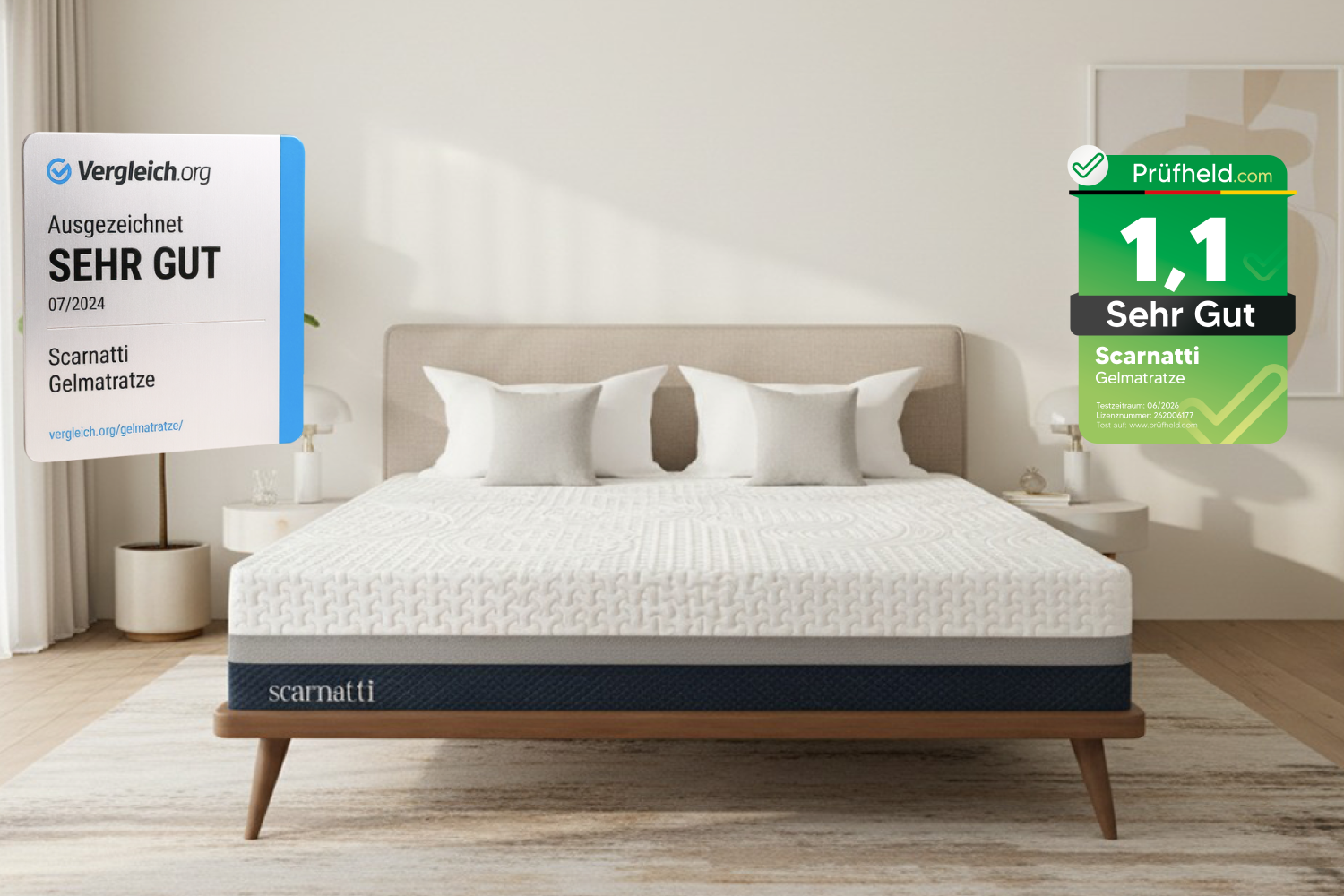 Scarnatti Excellence Gel Memory Matras 27 cm